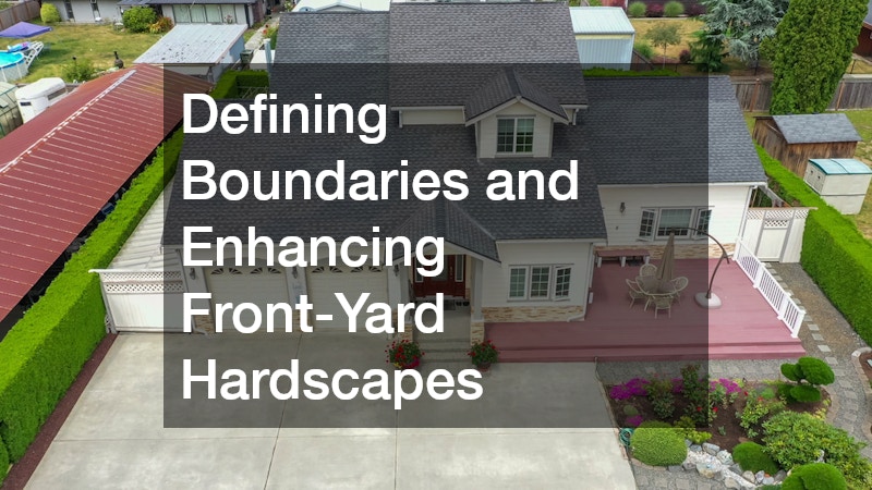 Defining Boundaries and Enhancing Front-Yard Hardscapes