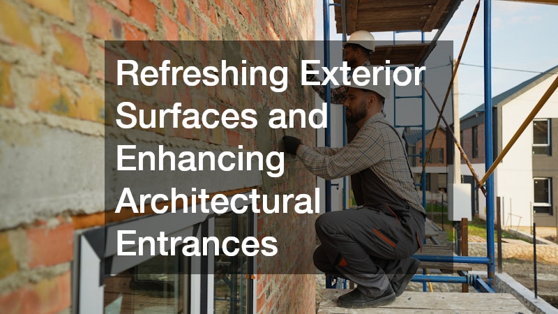 Refreshing Exterior Surfaces and Enhancing Architectural Entrances