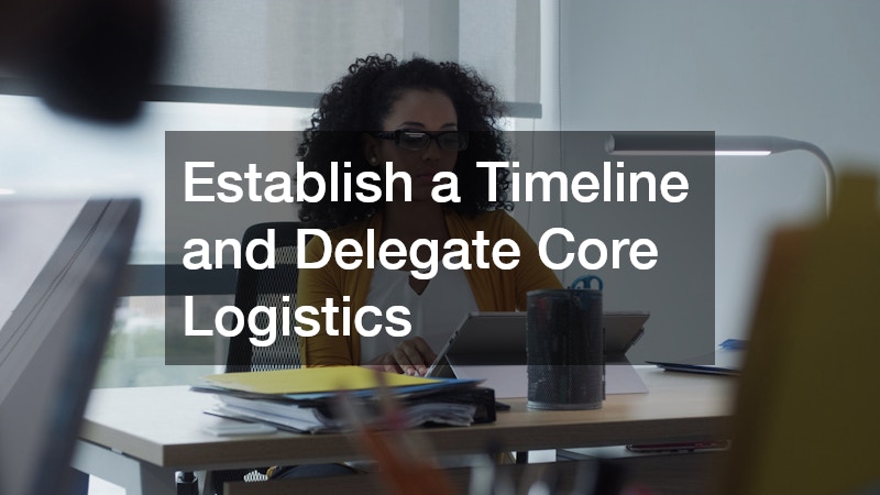 Establish a Timeline and Delegate Core Logistics