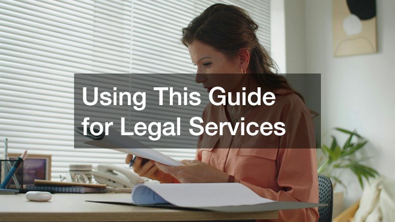 Using This Guide for Legal Services