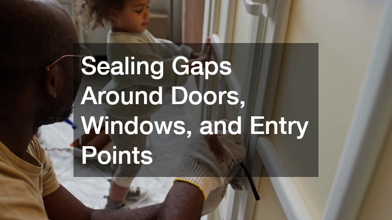 Sealing Gaps Around Doors, Windows, and Entry Points