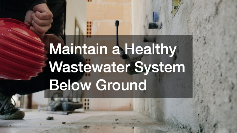 Maintain a Healthy Wastewater System Below Ground