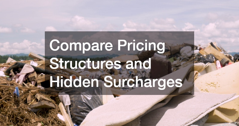 Compare Pricing Structures and Hidden Surcharges