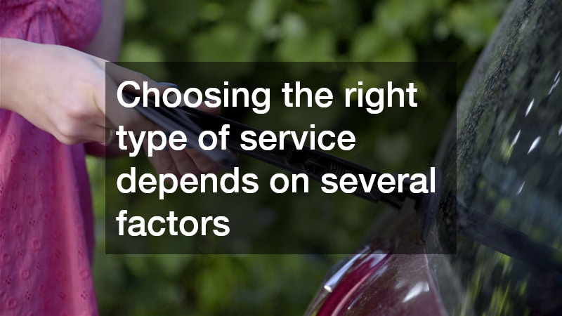 Choosing the right type of service depends on several factors