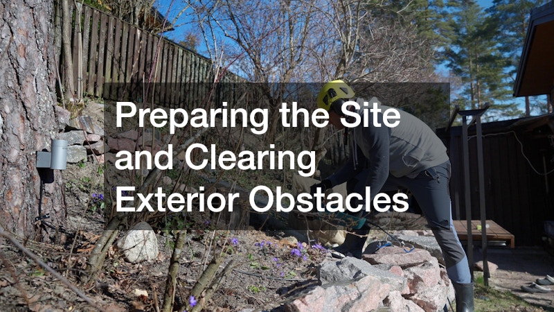 Preparing the Site and Clearing Exterior Obstacles