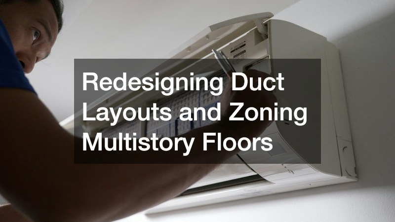 Redesigning Duct Layouts and Zoning Multistory Floors