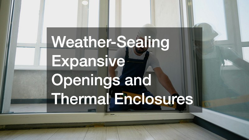 Weather-Sealing Expansive Openings and Thermal Enclosures