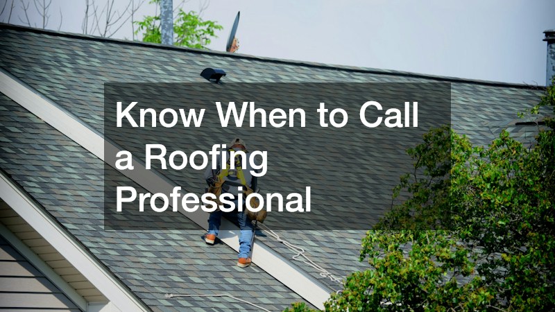 Know When to Call a Roofing Professional