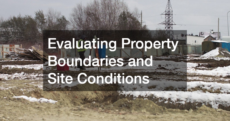 Evaluating Property Boundaries and Site Conditions