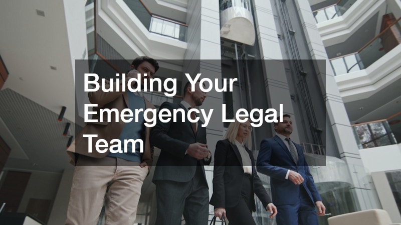 Building Your Emergency Legal Team