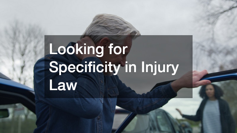 Looking for Specificity in Injury Law