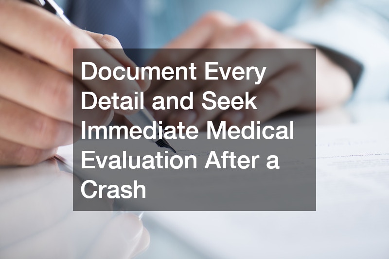 Document Every Detail and Seek Immediate Medical Evaluation After a Crash