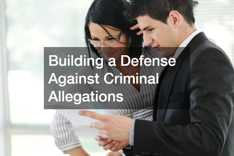 Building a Defense Against Criminal Allegations