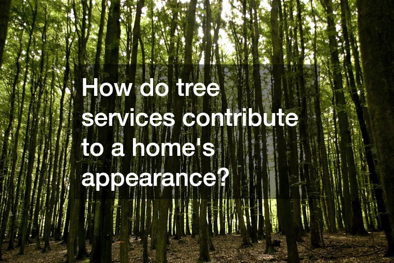 How do tree services contribute to a home