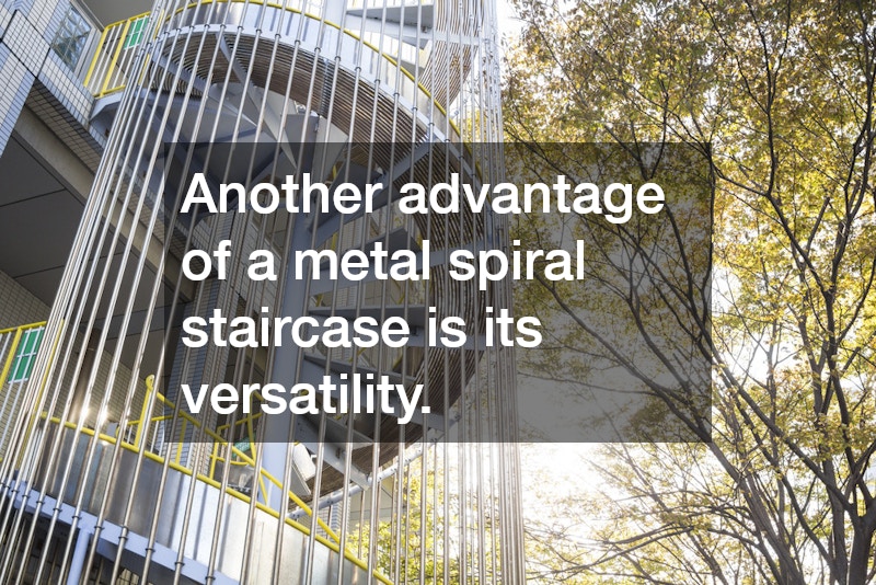 Another advantage of a metal spiral staircase is its versatility.