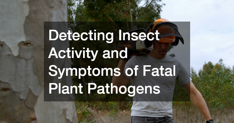 Detecting Insect Activity and Symptoms of Fatal Plant Pathogens