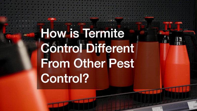 How is Termite Control Different From Other Pest Control?