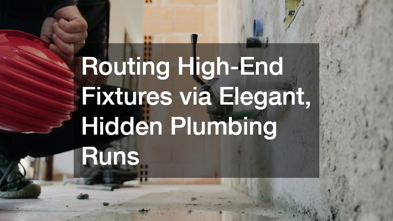 Routing High-End Fixtures via Elegant, Hidden Plumbing Runs
