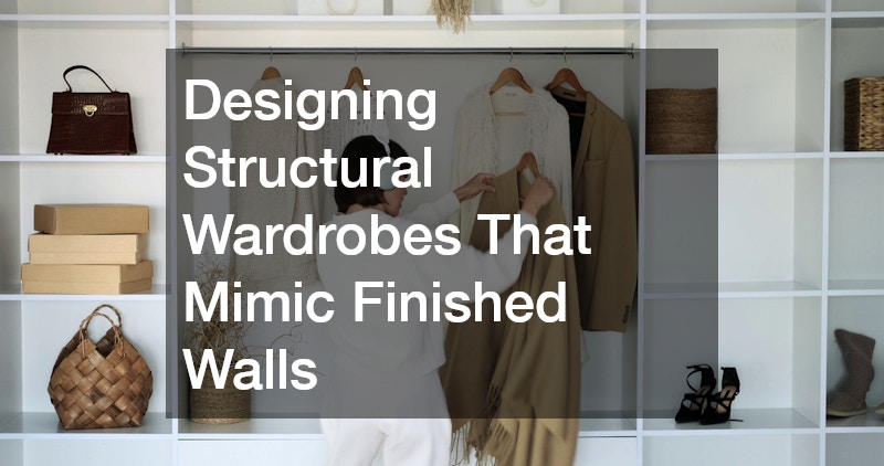 Designing Structural Wardrobes That Mimic Finished Walls