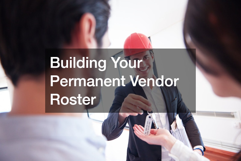 Building Your Permanent Vendor Roster