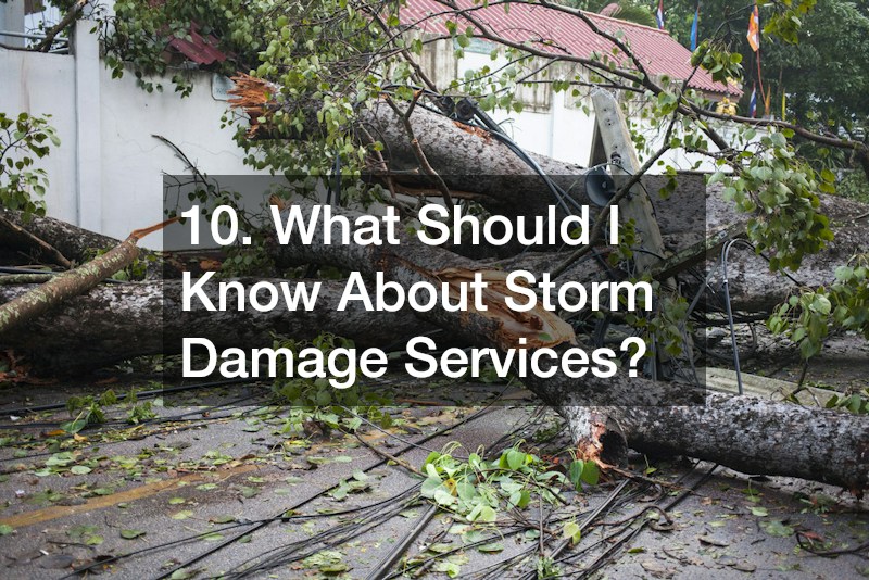 10. What Should I Know About Storm Damage Services?