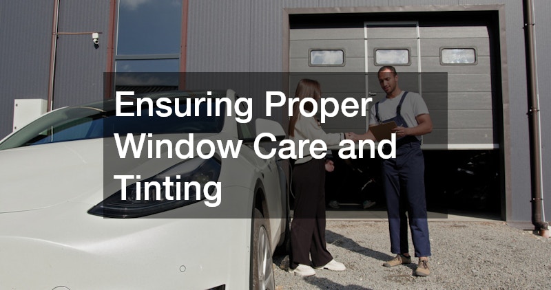 Ensuring Proper Window Care and Tinting