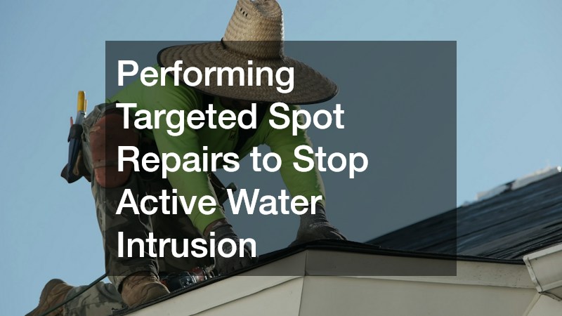 Performing Targeted Spot Repairs to Stop Active Water Intrusion