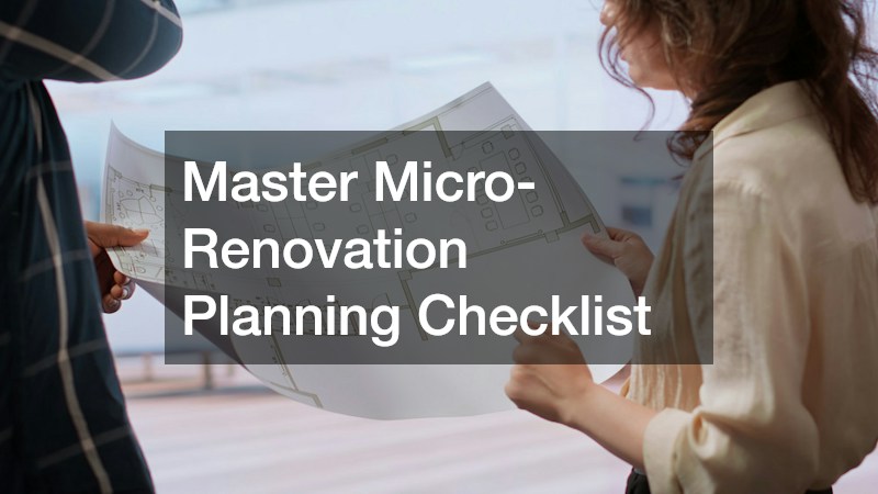 Master Micro-Renovation Planning Checklist