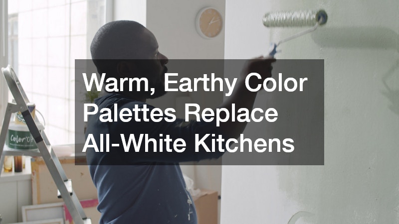 Warm, Earthy Color Palettes Replace All-White Kitchens