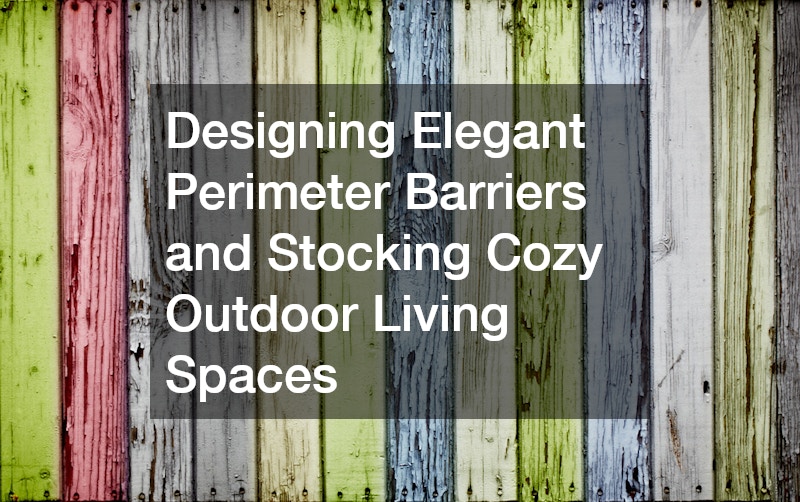 Designing Elegant Perimeter Barriers and Stocking Cozy Outdoor Living Spaces