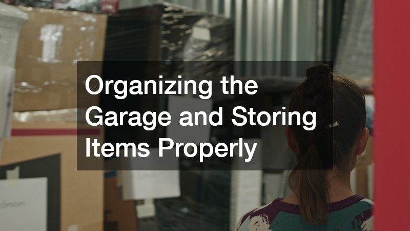 Organizing the Garage and Storing Items Properly