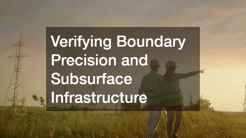 Verifying Boundary Precision and Subsurface Infrastructure