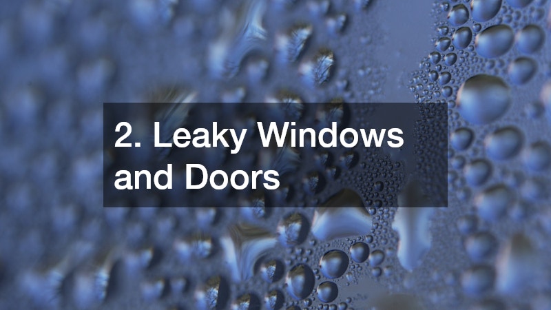 2. Leaky Windows and Doors