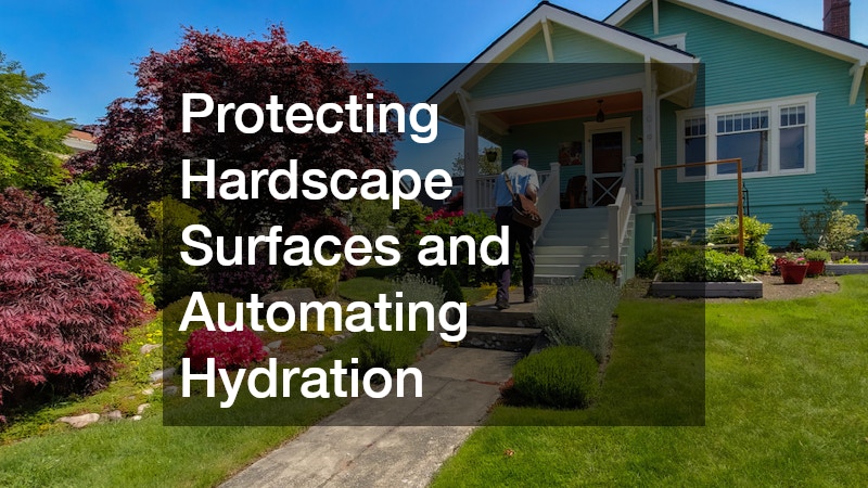 Protecting Hardscape Surfaces and Automating Hydration