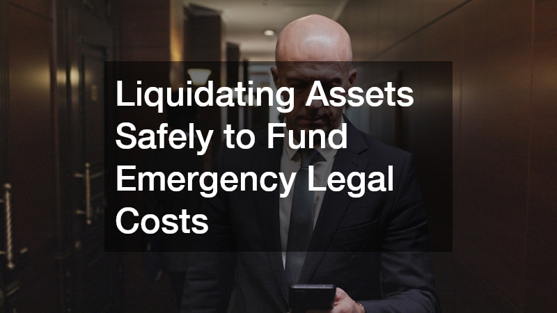 Liquidating Assets Safely to Fund Emergency Legal Costs