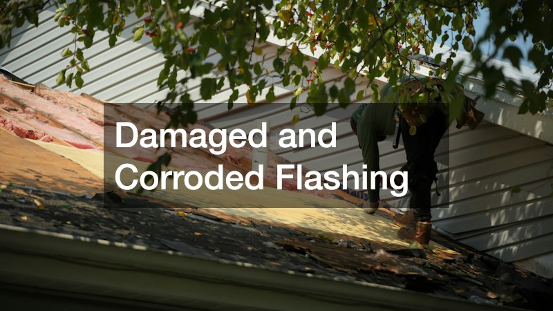 Damaged and Corroded Flashing