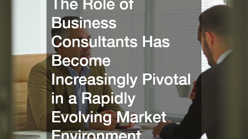 The Role of Business Consultants Has Become Increasingly Pivotal in a Rapidly Evolving Market Environment