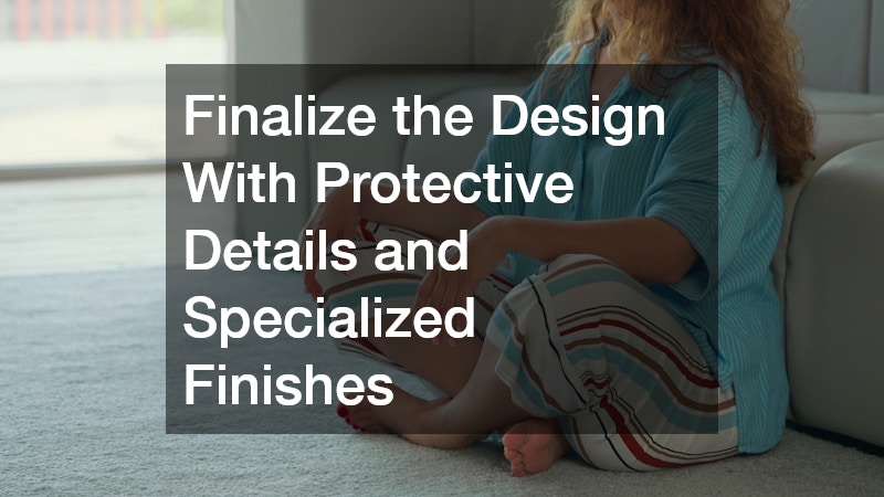 Finalize the Design With Protective Details and Specialized Finishes