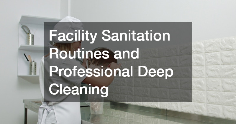 Facility Sanitation Routines and Professional Deep Cleaning