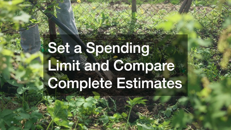 Set a Spending Limit and Compare Complete Estimates