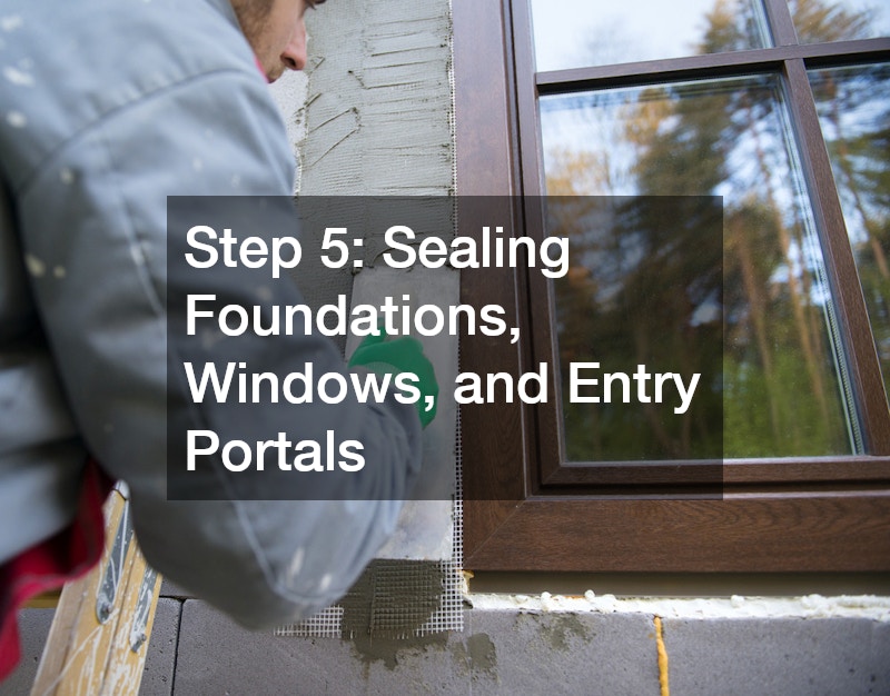 Step 5: Sealing Foundations, Windows, and Entry Portals
