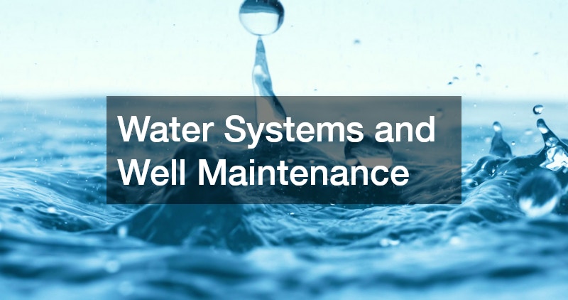 Water Systems and Well Maintenance