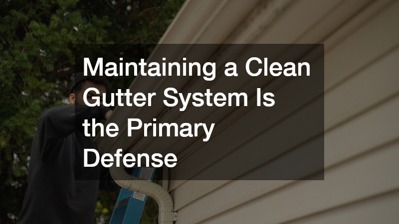 Maintaining a Clean Gutter System Is the Primary Defense
