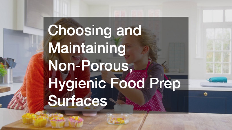 Choosing and Maintaining Non-Porous, Hygienic Food Prep Surfaces
