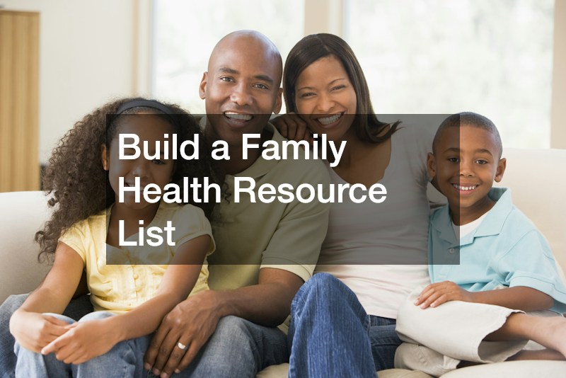 Build a Family Health Resource List