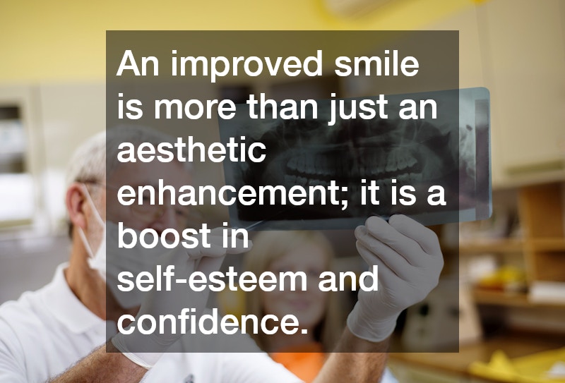 An improved smile is more than just an aesthetic enhancement; it is a boost in self-esteem and confidence.