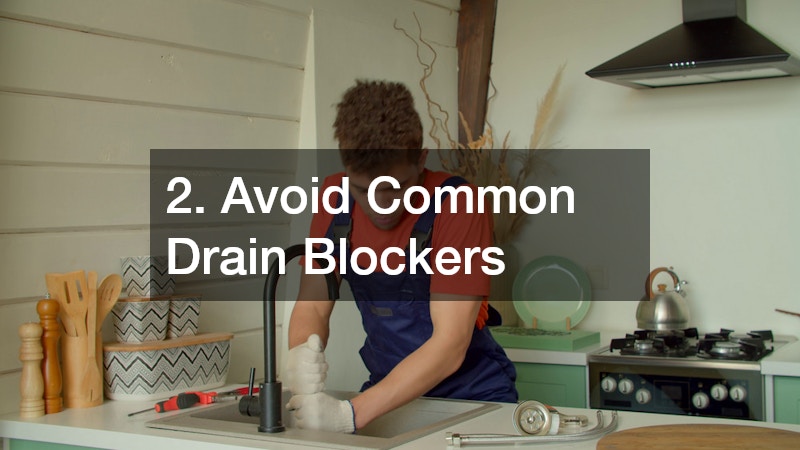 2. Avoid Common Drain Blockers