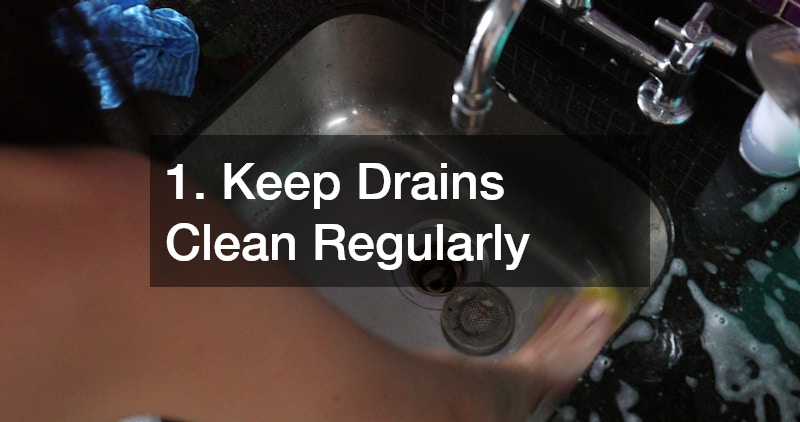 1. Keep Drains Clean Regularly