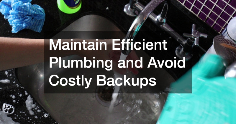 Maintain Efficient Plumbing and Avoid Costly Backups