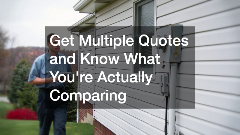 Get Multiple Quotes and Know What You